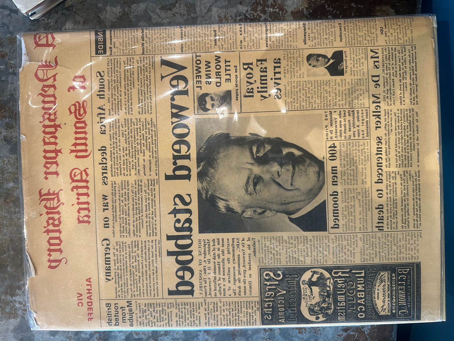 A newspaper History of South Africa Verwoerd stabbed