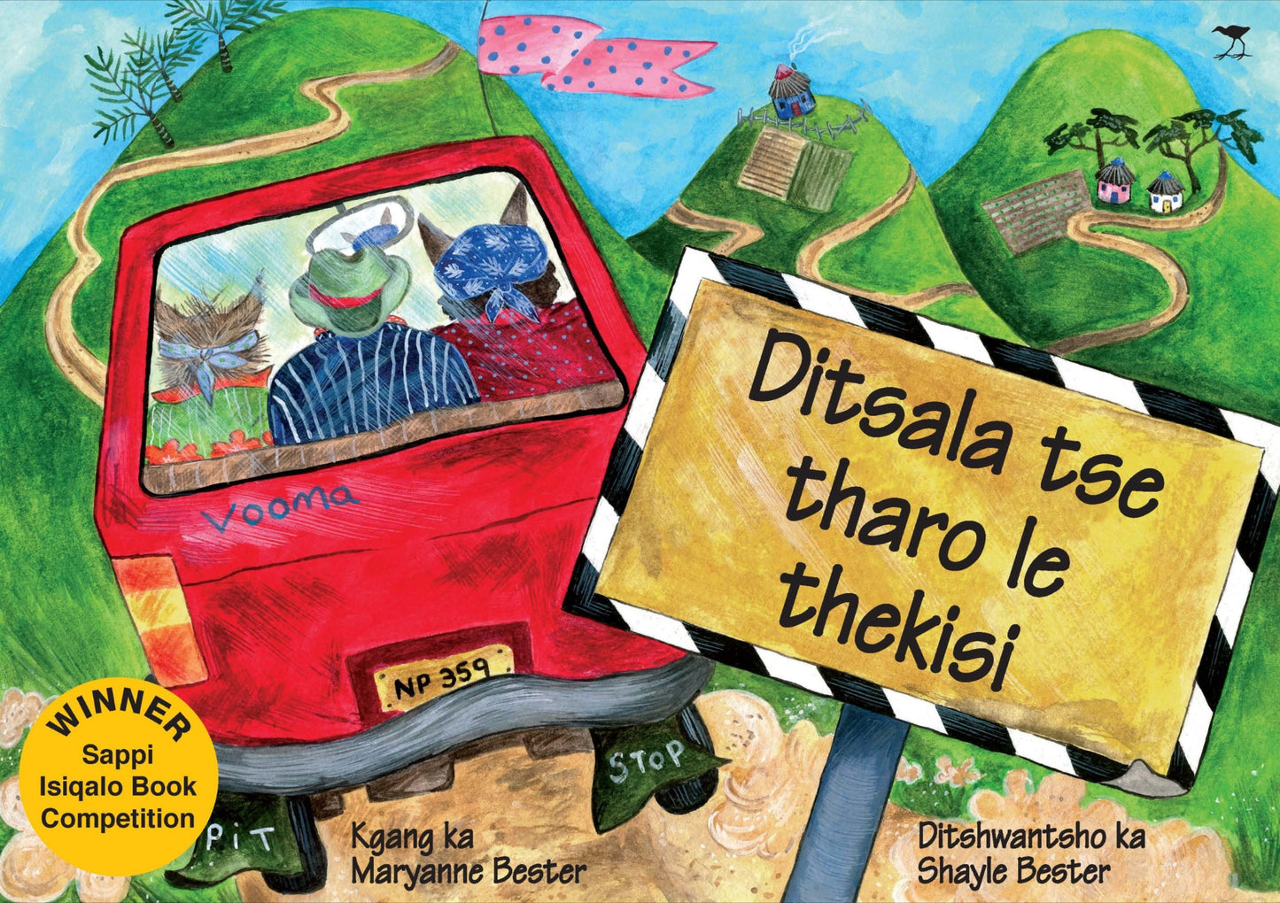Ditsala tse tharo le thekisi, by Maryanne Bester (Setswana)