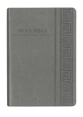 NIV leather look Bible cool grey