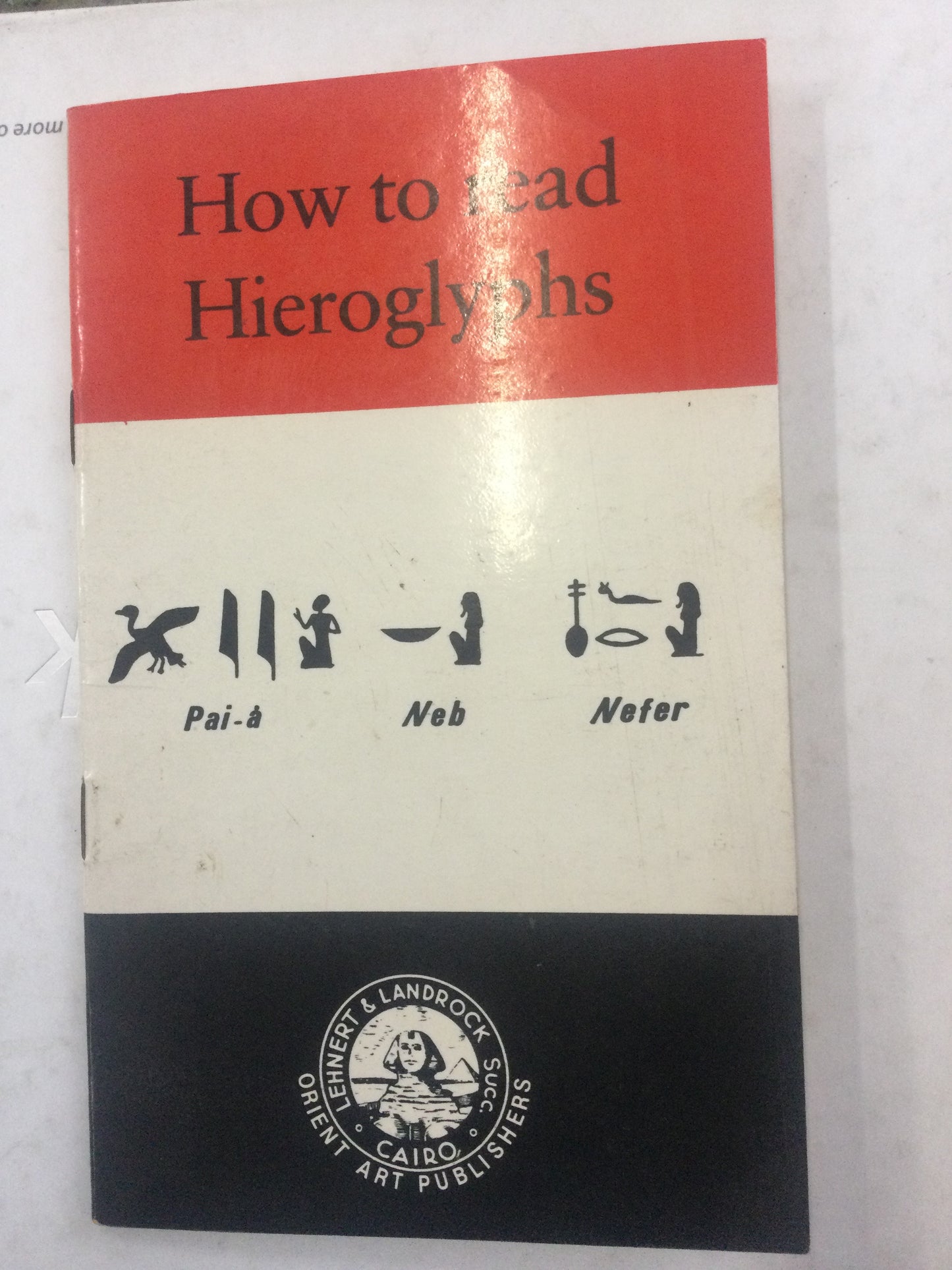 How to read Hieroglyphs (Used)