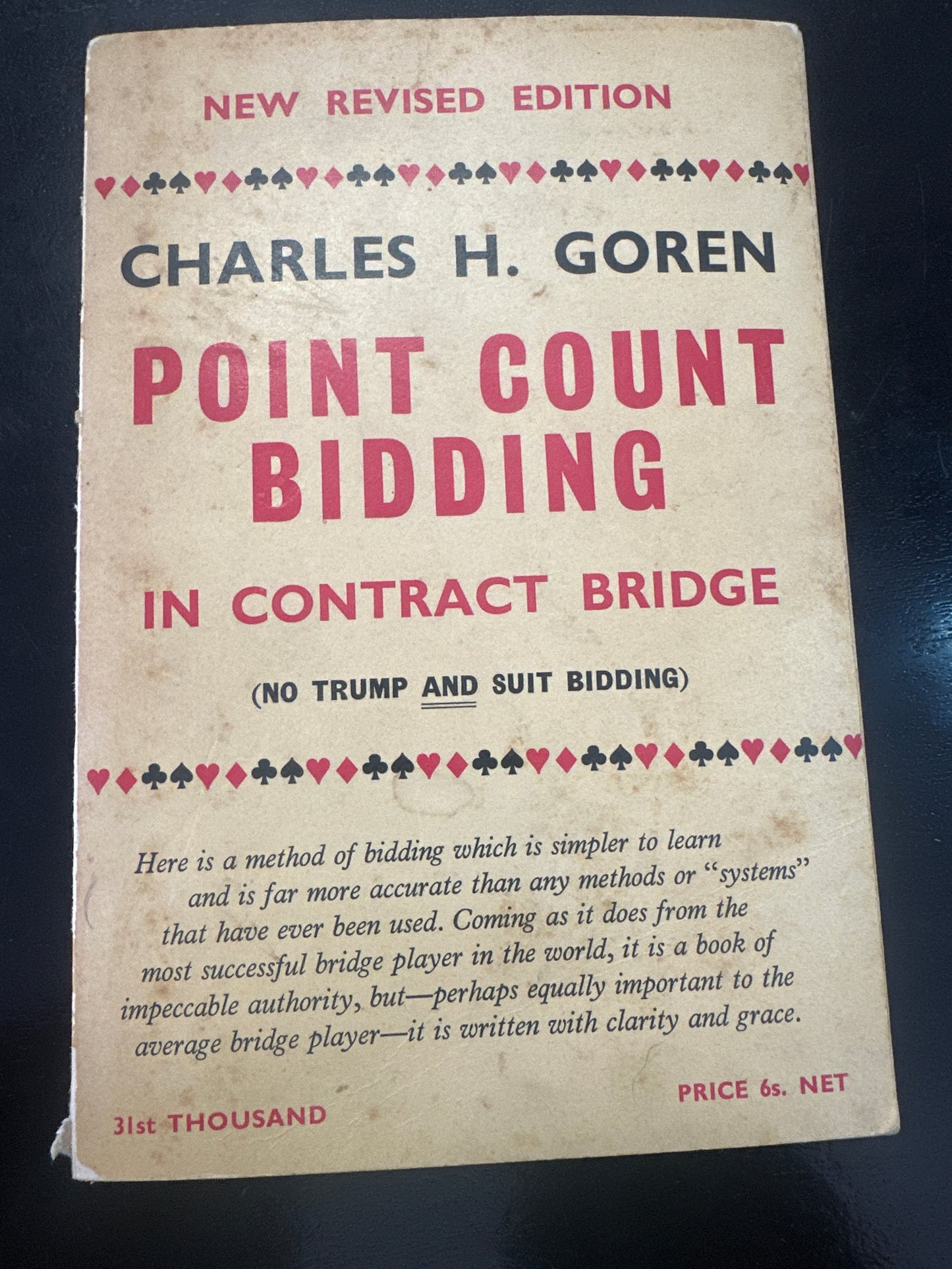 Charles H. Goren's Point Count Bidding in Contract Bridge (Used)