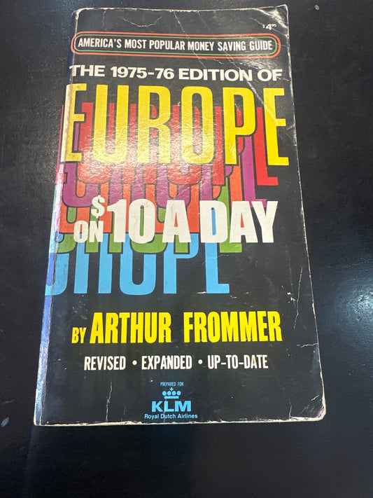 The 1975-76 Edition Of EUROPE on 10 dollars a day (Used)