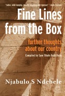 Fine Lines From The Box, by Njabulo S Ndebele