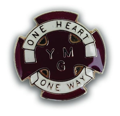 Badges-Young Men Guild Maroon (Sq) (Pack Of 25)