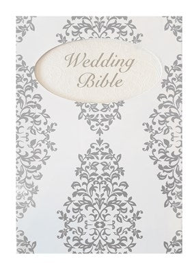 NIV wedding Bible silver