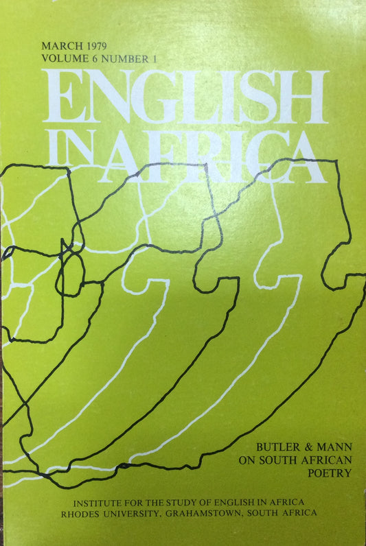 English In Africa: Volume 6 Number 1, by Andre De Villers